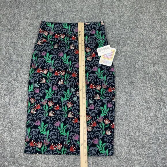 LulaRoe Skirt Womens Size XS Cassie Azure Lot Of 2 NWT Floral  Whimsy - Picture 3 of 5